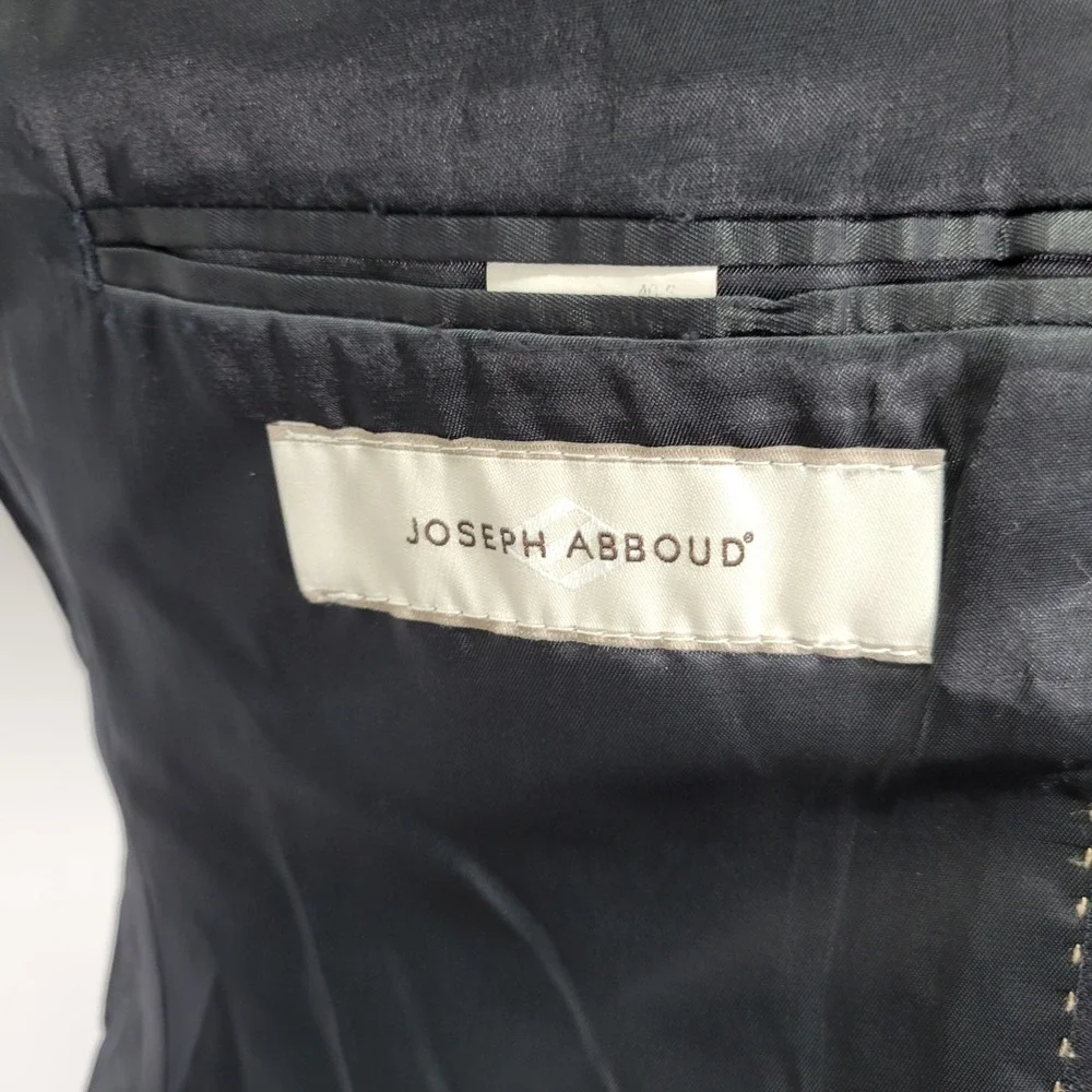 Joseph Abboud Men's‎ Sport Coat Blazer Two Button Navy Twill Wool Size 40S